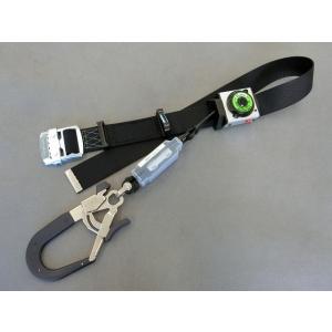 ポリマーギヤ 巻取り式安全帯 新規格品 ボタン巻取り式 胴ベルト黒色