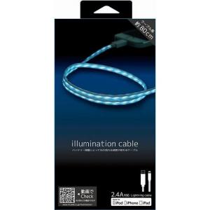 即日出荷 藤本電業 illumination cable ブル-×ホワイト CK-L03BLWH