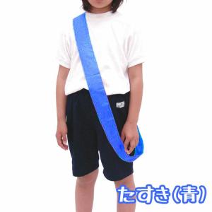 カラーたすき（青）タスキ 襷 運動会 体育祭 選手 チーム
