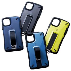 代引不可 iPhone 11 6.1inch ケース カバー ハイブリッドケース NESTOUT　Trekkingモデル ブラック アウトドア 専用ホルダー付 エレコム PM-A19CNESTT