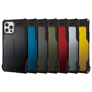 代引不可 iPhone 12/iPhone 12 Pro ハイブリッドケース ZEROSHOCK フィルム付属 エレコム PM-A20BZERO