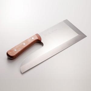 つば屋包丁店 そば切り包丁 曲柄 31.5ｃｍ そば打ち道具