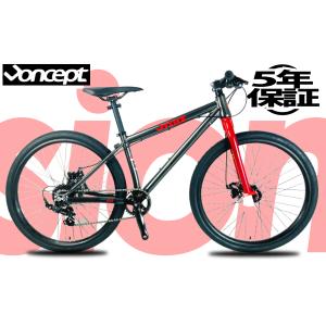 Konceptコンセプト_Sionサイオン 24 インチ 5年保証 ジュニア スポーツ 自転車 アルミフレーム スルーアクスル 前後ディスクブレーキ 頑丈 軽量 男の子