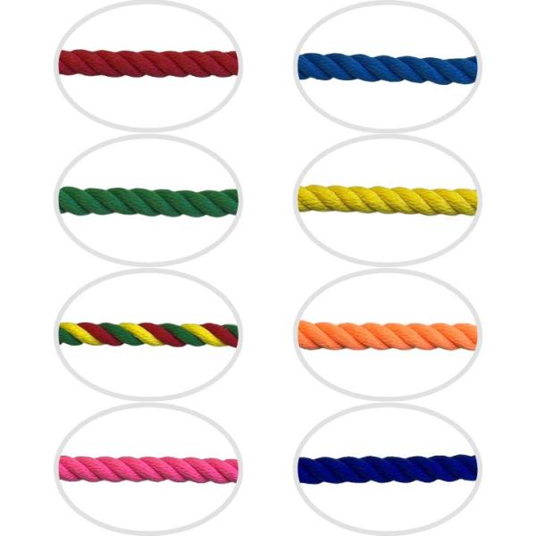 ポリエステルスパンロープ　カラー カット品　長さが選べる｜太さ：9mm　長さ：80M