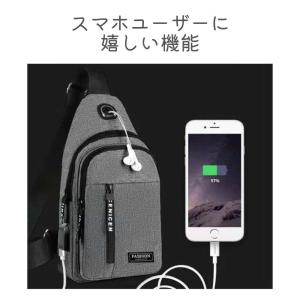 ボディバッグ メンズ 防水 ワンショルダー 斜...の詳細画像5