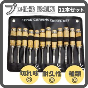 彫刻刀 12本セット 篆刻刀 カービングナイフ 大工道具