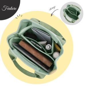 ミニトートバッグ レディース 大容量 帆布 仕...の詳細画像2