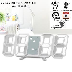 3D 置き時計 LED デジタル 壁掛け時計 ...の詳細画像4