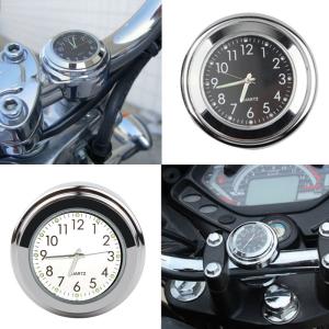 バイクハンドル取付用 アナログ時計 黒 アナロ...の詳細画像3