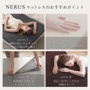 マットレス シングル 三つ折り 高反発 190...の詳細画像1