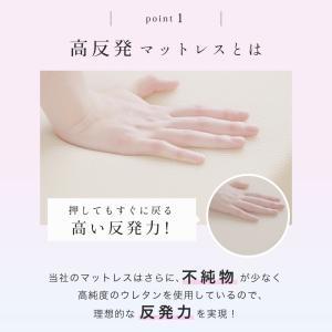 マットレス シングル 三つ折り 高反発 190...の詳細画像2
