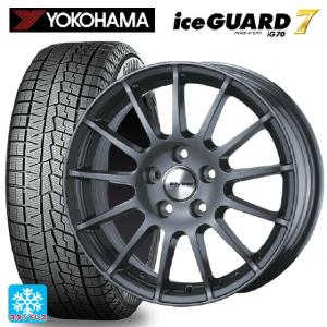 シトロエン C3(B6系)用 205/55R16 91Q ヨコハマ アイスガード7(IG70) アーヴィン F01スタッドレスタイヤホイール 4本セット｜konishi-tire