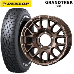 スズキ ジムニー(64系)用 185/85R16 105/103L ダンロップ グラントレックXS1 ホワイトレター マッドヴァンス 08スタッドレスタイヤホイール 4本セット｜konishi-tire