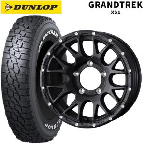 スズキ ジムニーシエラ(74系)用 215/70R16 100/97N ダンロップ グラントレックXS1 ホワイトレター マッドヴァンス 08スタッドレスタイヤホイール 5本セット｜konishi-tire