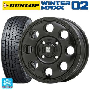 送料無料 スタッドレスタイヤホイール 4本セット 155/65R13 73Q ダンロップ ウィンターマックス 02(WM02) エムエルジェイ エクストリームJ KK03 13-4J 　　｜konishi-tire