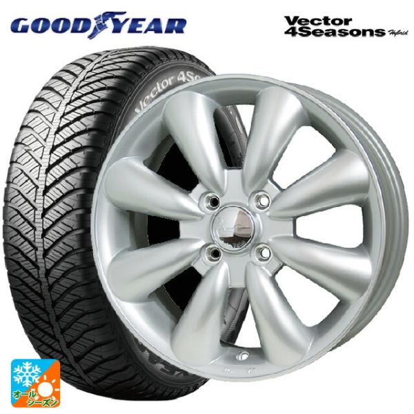 送料無料 オールシーズンタイヤホイール 4本セット 165/50R15 73H グッドイヤー ベクタ...