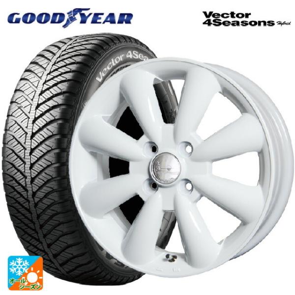 送料無料 オールシーズンタイヤホイール 4本セット 165/50R15 73H グッドイヤー ベクタ...