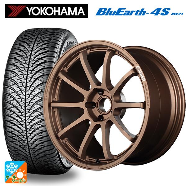 送料無料 オールシーズンタイヤホイール 4本セット 225/55R19 99V ヨコハマ ブルーアー...