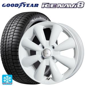 送料無料 スタッドレスタイヤホイール 4本セット 155/65R13 73Q グッドイヤー アイスナビ8 ホットスタッフ ララパーム KC8 13-4J 　　