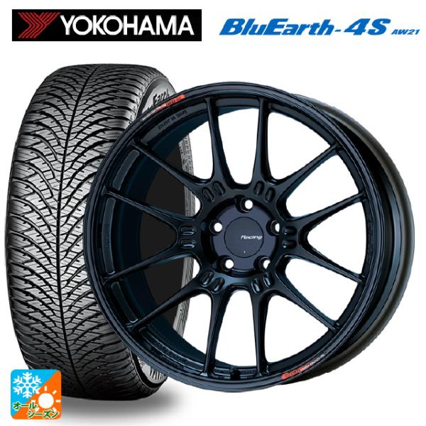 送料無料 オールシーズンタイヤホイール 4本セット 235/55R19 105W ヨコハマ ブルーア...