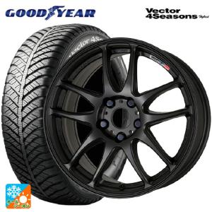 送料無料 オールシーズンタイヤホイール 4本セット 185/60R16 86H グッドイヤー ベクターフォーシーズンズ ハイブリッド ワーク エモーション CR極 16-6.5J 　　｜konishi-tire