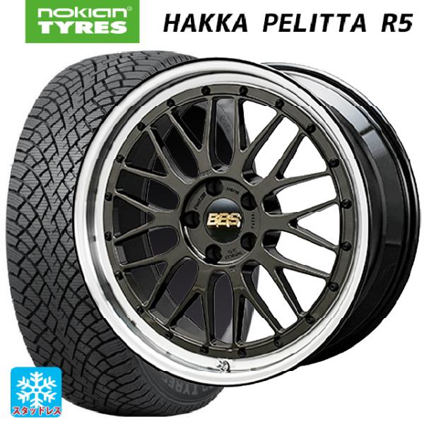 送料無料 スタッドレスタイヤホイール 4本セット 245/45R19 102T XL ノキアン ハッ...