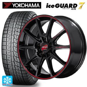 送料無料 スタッドレスタイヤホイール 4本セット 215/45R18 93Q XL ヨコハマ アイスガード7(IG70) マルカサービス RMPレーシング R25 プラス 18-7.5J 　　