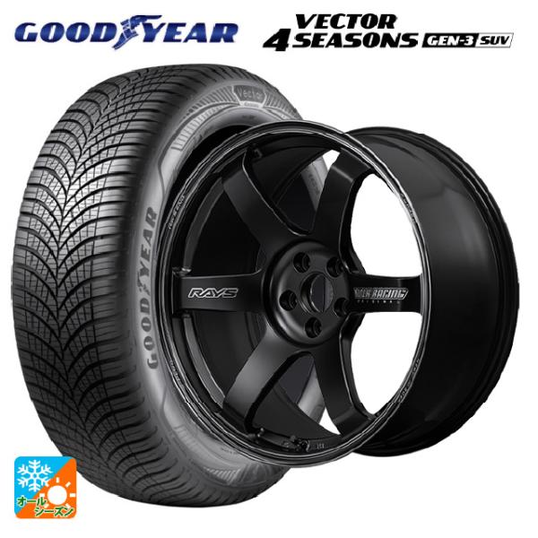 送料無料 オールシーズンタイヤホイール 4本セット 235/55R19 105W XL グッドイヤー...