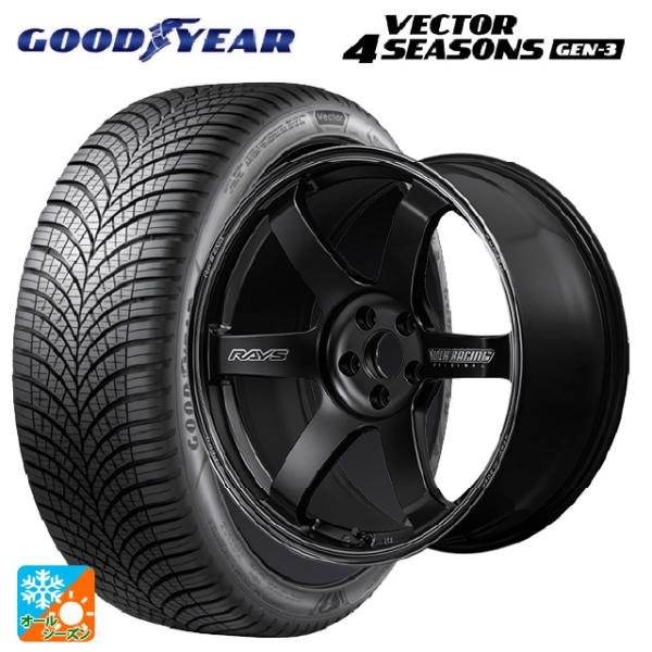 送料無料 オールシーズンタイヤホイール 4本セット 225/55R19 99V グッドイヤー ベクタ...