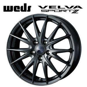 今週末まで値下げ！送料込み❗️美品‼️VELVA 14インチブラックホイール WEDS（ウェッズ） 在庫有 ヴェルバ スポルト2 # ディープメタル2 18×7