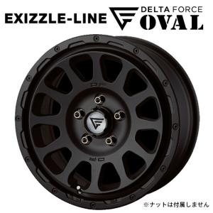 即日発送 エクシズルライン デルタフォース オーバル マットブラック 17×7 +32 5/114.3 73.1新品ホイール1本｜konishi-tire