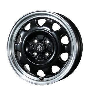 トピー M74 BK ブラック（スチール） 12×3.5 +45 4/100 新品ホイール1