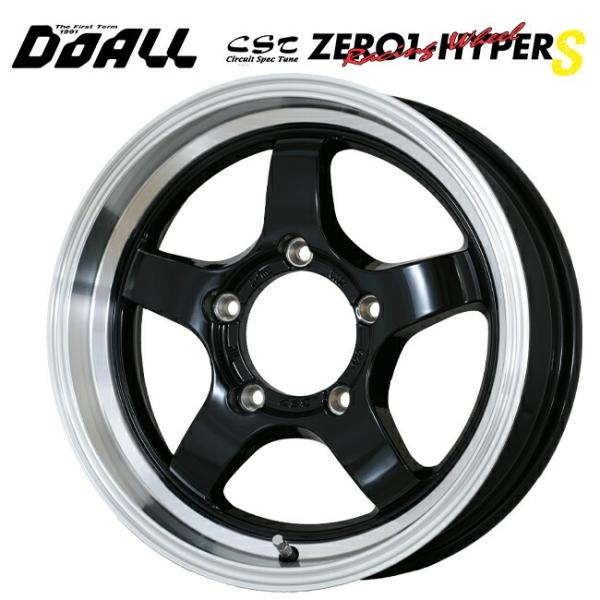在庫有 ドゥオール CST ゼロワンハイパー S 鋳出しロゴ BK/RimPO 16×6 ±0 5/...