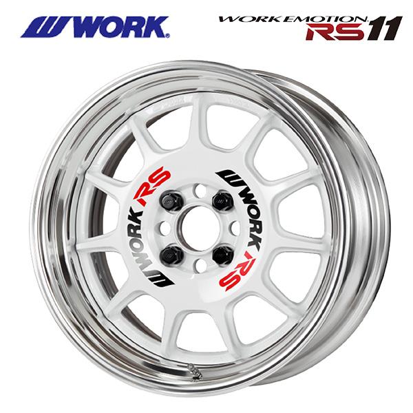 ワーク エモーション RS11 WHT 15×9 4/100 新品ホイール1本　