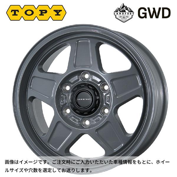 トピー ランドフット GWD # GRAY 16×5.5 +20 5/139.7 108.5新品ホイ...