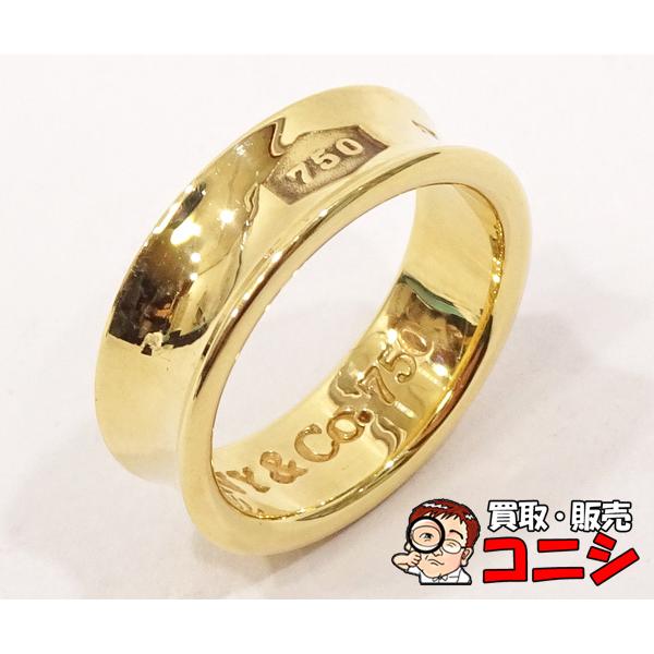 【質コニシ】【Tiffany＆Co./ティファニー】1837 リング 指輪 8号 ゴールド K18 ...