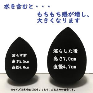 メイクスポンジ スポンジパフ 水で膨らむ スポ...の詳細画像2
