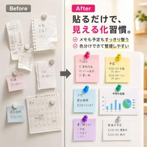 マグネットピン 磁石ピン カラーピン 超強力 ...の詳細画像3