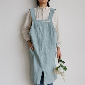 エプロン かぶるだけ レディース 無地 シンプ...の詳細画像5