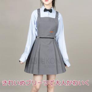 エプロン レディース かわいい 制服風 韓国フ...の詳細画像2