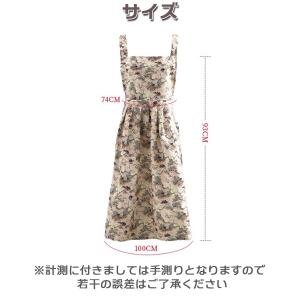 エプロン おしゃれ レディース H型 軽い フ...の詳細画像4