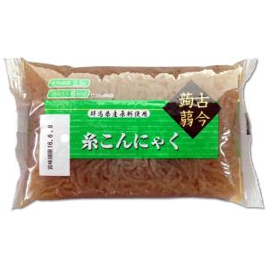 黒糸こんにゃく24個セット 国産原料 海藻入り 糸蒟蒻 すき焼き 鍋物 煮物