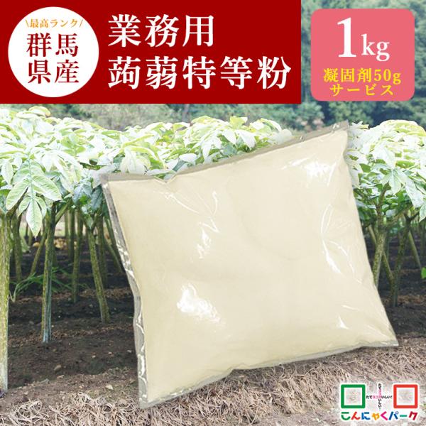 ランキング1位獲得！凝固剤50g付き 2023年度産・新粉 業務用蒟蒻特等粉 こんにゃく粉 こんにゃ...