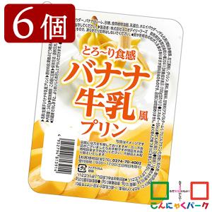 【お買い得価格】プリン まとめ買い ヨコオデイリーフーズ とろ〜り食感 バナナ牛乳風プリン 群馬県産 大容量 (240g*6個入)