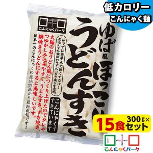 こんにゃく麺 こんにゃくパーク ゆば風ほっこりうどんすき うどん麺 低カロリー ダイエット食品 群馬県産 置き換え(300g*20食入)