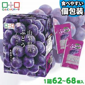 こんにゃくゼリー ひとくち蒟蒻ゼリー 山梨 ぶどう ミニゼリー フルーツBOX 大容量 業務用 個包装(1箱1000g・約62〜68個入 ×1箱)