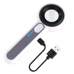 ハンドル拡大鏡 USB 充電式 60 倍ハンド...の詳細画像5