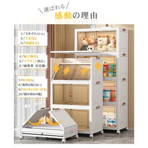 人気収納ボックス 折りたたみ キャスター付き ...の詳細画像3