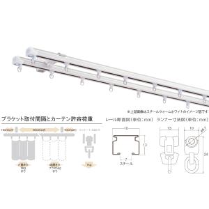 TOSO カーテンレール ウィンピア 工事用セ...の詳細画像2
