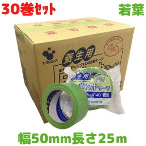 寺岡製作所 養生テープ P-カットテープ No.4140 塗装養生用 若葉 幅50mm 長さ25m巻 1箱 30巻入 塗装用養生紙